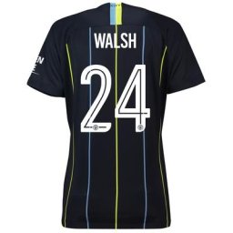 Manchester City Away Cup Stadium Shirt 2018-19 - Womens with Walsh 24 printing