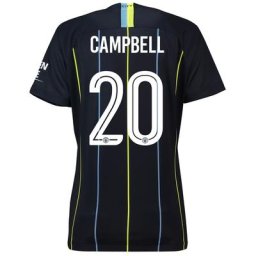 Manchester City Away Cup Stadium Shirt 2018-19 - Womens with Campbell 20 printing