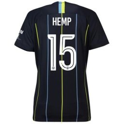 Manchester City Away Cup Stadium Shirt 2018-19 - Womens with Hemp 15 printing