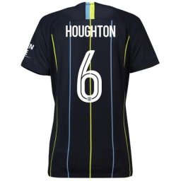 Manchester City Away Cup Stadium Shirt 2018-19 - Womens with Houghton 6 printing