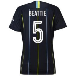 Manchester City Away Cup Stadium Shirt 2018-19 - Womens with Beattie 5 printing