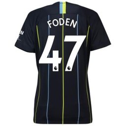 Manchester City Away Stadium Shirt 2018-19 - Womens with Foden 47 printing