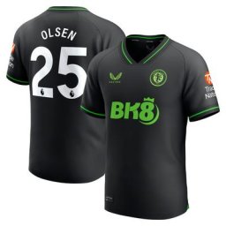 Aston Villa Castore Heim-Torwarttrikot 2023-24 mit Aufdruck Olsen 25