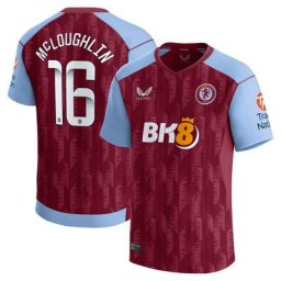 Aston Villa Castore WSL Home Shirt 2023-24 with McLoughlin 16 printing