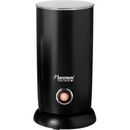 bestron Milchaufschäumer Viva Italia, 550 W, Kabellos, 300 ml, Farbe: Schwarz