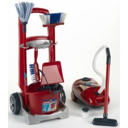 Klein Kinder-Putzwagen Vileda Besenwagen mit Vileda Staubsauger, mit Spielstaubsauger, Made in Germany