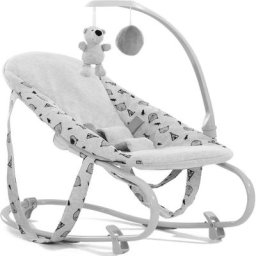 Hauck Hochstuhlaufsatz Alpha Bouncer Deluxe, nordic grey, für Neugeborene, mit Spielbogen