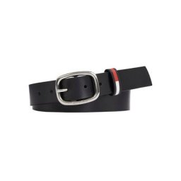 Tommy Jeans Ledergürtel TJW OVAL 3.0 mit Gürtelschlaufe in TJ-Farben