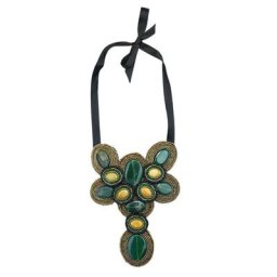 COLLEZIONE ALESSANDRO Statementkette Raya, opulente Statementkette mit großen Achaten
