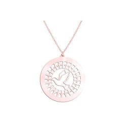 Beka&Bell Kette mit Anhänger 925-Sterling Silber vergoldet Glänzend 42/45cm