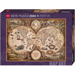 HEYE Puzzle Vintage World, 2000 Puzzleteile, Made in Europe
