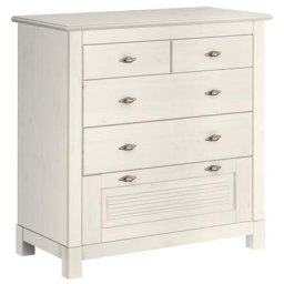 Home affaire Schubkastenkommode Rauna, aus massiver Kiefer mit 5 Schubladen, Breite 96 cm