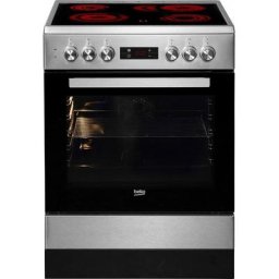 BEKO Elektro-Standherd FSM67320G, mit Teleskopauszug nachrüstbar, mit Restwärmeanzeige