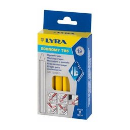 Signierkreide, gelb (pack à 12 stück) - Fortis