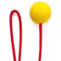 Hundespielzeug Schleuderball Wurfball Gummi 60 cm Apportier Spielzeug