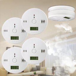 Co Melder Alarm Kohlenmonoxid Gasmelder Rauchmelder Gaswarner lcd Anzeige Kohlenmonoxidmelder