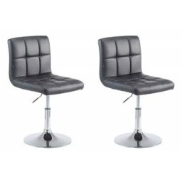 CLP - 2er Set Lounger Palma V2 Kunstleder-schwarz