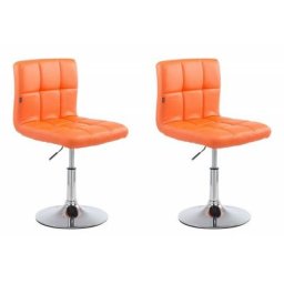 CLP - 2er Set Lounger Palma V2 Kunstleder-orange