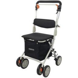 Mobiclinic - Einkaufswagen Rollator , 4 Räder , Zusammenklappbar , Mit Tasche , Mit Bremssystem ,