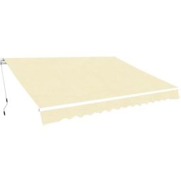 Vidaxl - Gelenkarmmarkise 400 cm Cremeweiß Creme