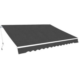 Vidaxl - Gelenkarmmarkise 400 cm Anthrazit Anthrazit