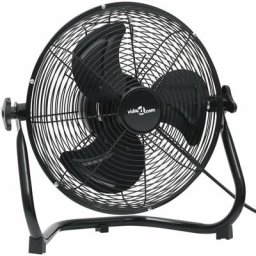 Bodenventilator 3 Geschwindigkeitsstufen 55 cm 100 w Schwarz Vidaxl Schwarz