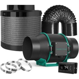6 inch Abluftventilator Belüftungssystem Kombination, 6'' Inline-Kanallüfter mit