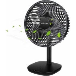 Akku Ventilator Leise Handventilator 5000 mAh-wiederaufladbare Batterie Tischventilator tragbar 4