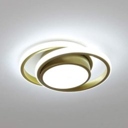 Moderne led Deckenleuchte, 26W 2500LM Schlichtes Design Deckenleuchte, Runde Metall Deckenleuchte