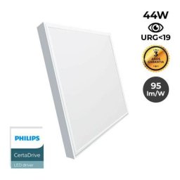 LED-Anbaupanel 60X60cm Slim 44W philips driver UGR19 mit Montage kit Lichtfarbe Neutralweiß 4000K