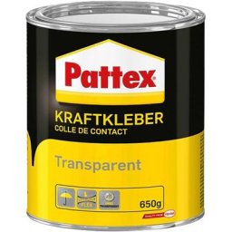 Pattex Kraftkleber Transparent, extrem starker Kleber für höchste Festigkeit, Alleskleber für den