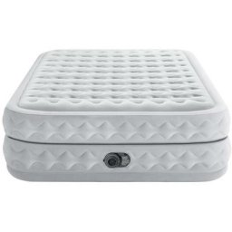 Intex - Luftmatratze - Supreme Air-Flow - 2-Personen - 152x203x51 cm (BxLxH) - Grau - Eingebaute