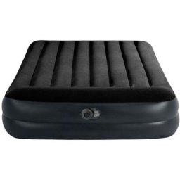 Intex - 64124ND Luftbett DuraBeam PillowRestRaised mit 220V Pumpe, Queen Schwarz