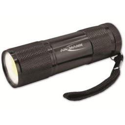 Ansmann Action cob led Mini Taschenlampe für Handtasche Handschuhfach, Alu, IPX3