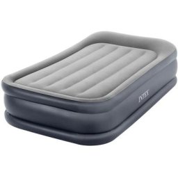 Intex - 64132ND Luftbett DuraBeam DeluxePillowRestRaised mit 220V Pumpe, Twin, mit