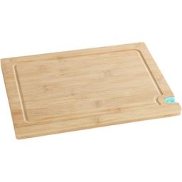 Schneidebrett aus Bambus mit Messerschärfer m, 33 x 23 cm, Braun, Bambus braun, Polypropylen