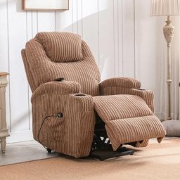 Elektrisch Aufstehhilfe Relaxsessel Massagesessel mit Wärmefunktion und Vibrationsmassage,