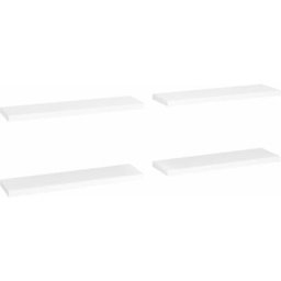 Schwebende Wandregale 4 Stk. Weiß 90x23,5x3,8 cm mdf Vidaxl Weiß