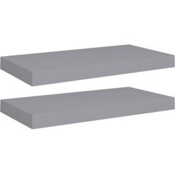 Schwebende Wandregale 2 Stk. Grau 50x23x3,8cm mdf Vidaxl Grau