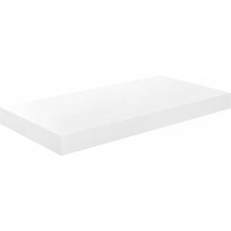 Schwebendes Wandregal Hochglanz-Weiß 50x23x3,8 cm mdf Vidaxl Weiß