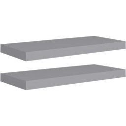 Schwebende Wandregale 2 Stk. Grau 60x23,5x3,8cm mdf Vidaxl Grau