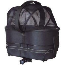 Fahrradtasche für Hunde 29x42x48 cm Schwarz 13118 Trixie Schwarz