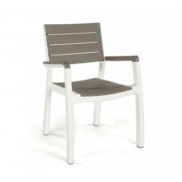 Outdoor-Stuhl mit Armlehnen Cappuccino White harmony 59x60x h86 cm