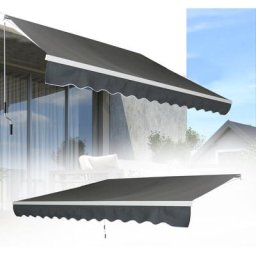 300x250cm Gelenkarmmarkisen Aluminium Markisen Sonnenschutz Abdeckung Klemmarkisen Wasserdichte