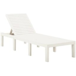 Vidaxl - Sonnenliege Kunststoff Weiß Weiß
