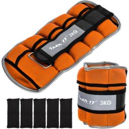 Neopren Gewichtsmanschetten 2x 3 kg orange - Movit