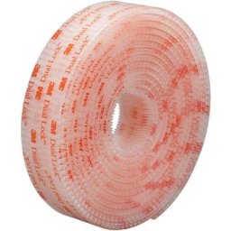 Klettband zum Aufkleben (l x b) 1.25 m x 25 mm Transparent 1 St. - 3M