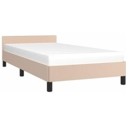 Vidaxl - Bettgestell mit Kopfteil Cappuccino-Braun 90x200 cm Kunstleder Braun