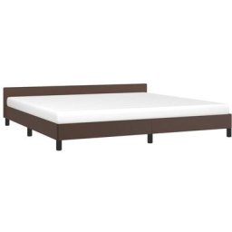 Vidaxl - Bettgestell mit Kopfteil Braun 200x200 cm Kunstleder Braun