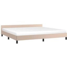 Vidaxl - Bettgestell mit Kopfteil Cappuccino-Braun 200x200 cm Kunstleder Braun